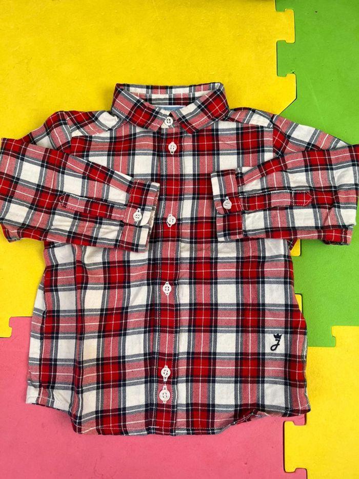 Tee shirt chemise jacadi tartine et chocolat 12 mois m - photo numéro 2