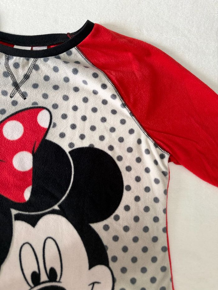 Haut de pyjama blanc et rouge Disney Mickey et Minnie pour fille taille XL enfant - photo numéro 3