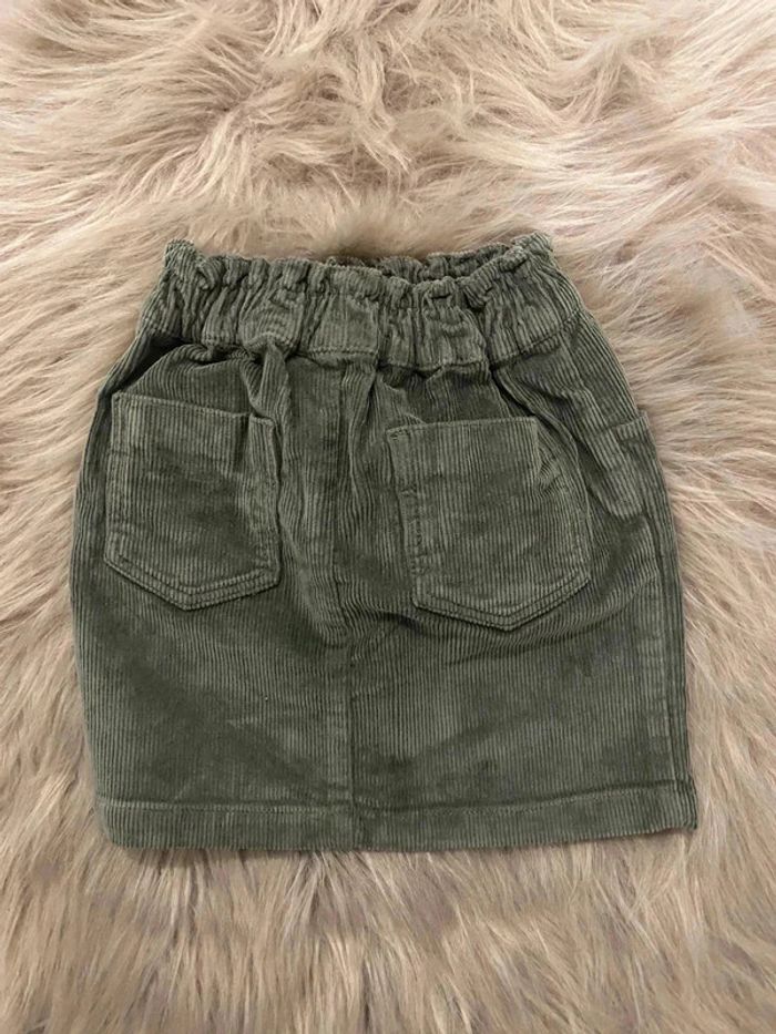 Jupe velours kaki - photo numéro 2