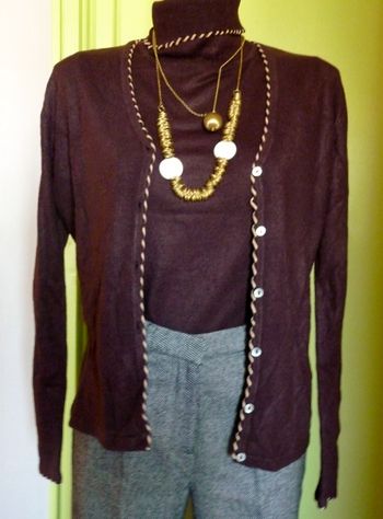 TWIN-SET ARMANT THIERRY MARON FONCE T2et1