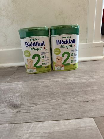 2 boîtes Blédilait Blédigest 2 – Blédina