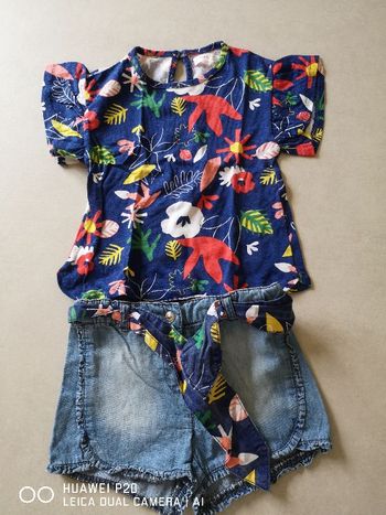 Ensemble short/ t-shirt 12 mois