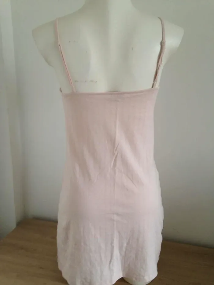 Chemise de nuit col V débardeur manches courtes courte 38 Darjeeling - photo numéro 6