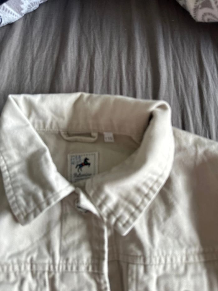 Veste en jeans beige 116 - photo numéro 2