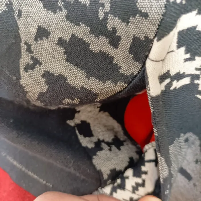 Robe trapèze Desigual noire, rouge et blanche - Taille 38 A433 - photo numéro 8