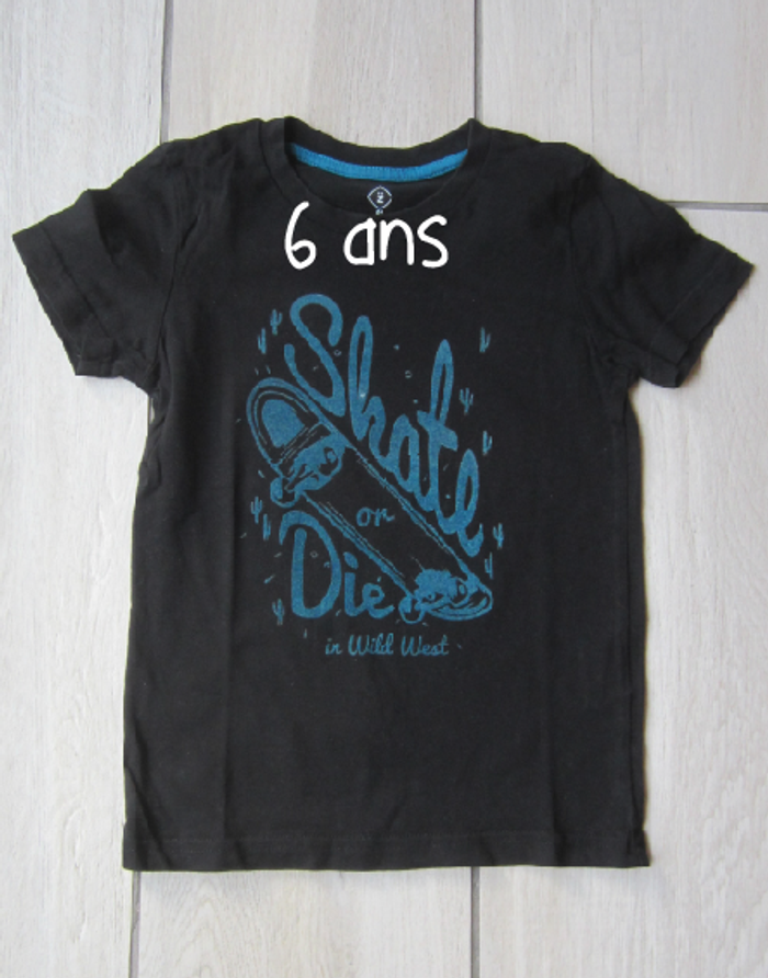 Tee shirt 6 ans "skateboard"