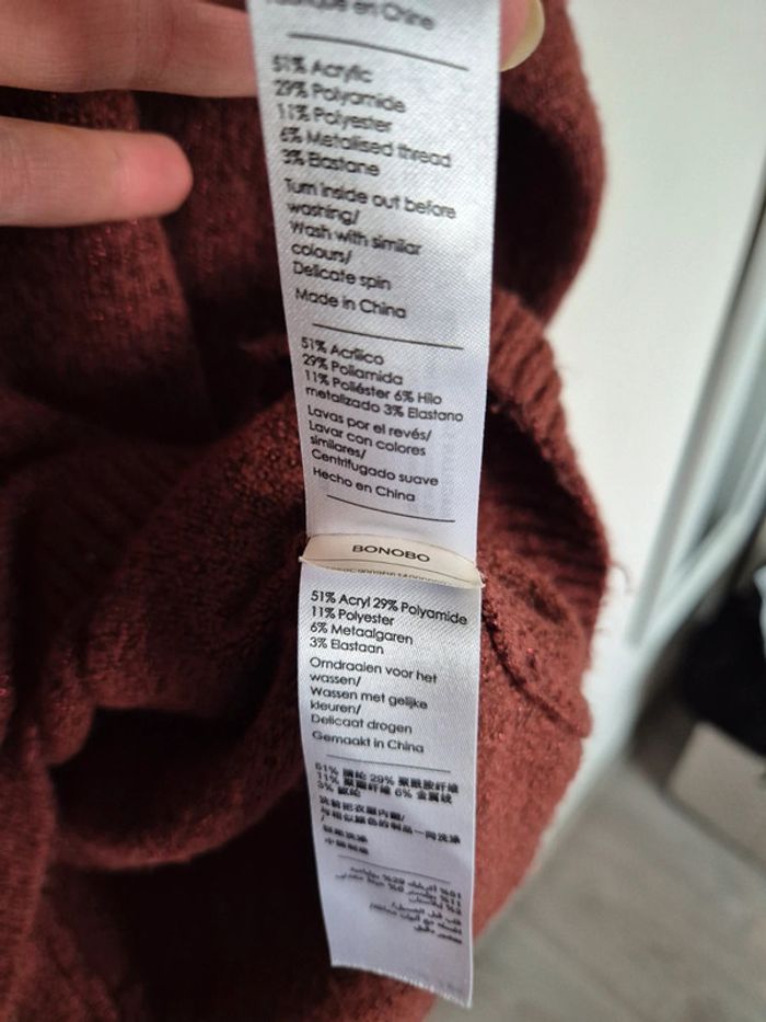 Pull Bonobo taille S - photo numéro 9