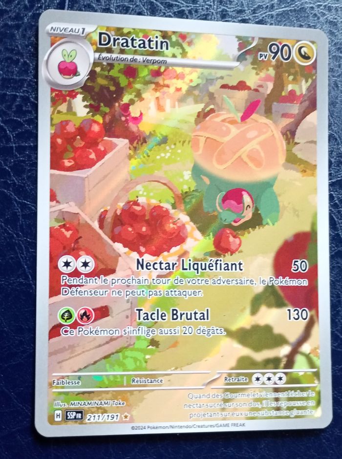 Carte pokémon Dratatin 211/191 EV8 Étincelles Déferlantes Fr - photo numéro 2