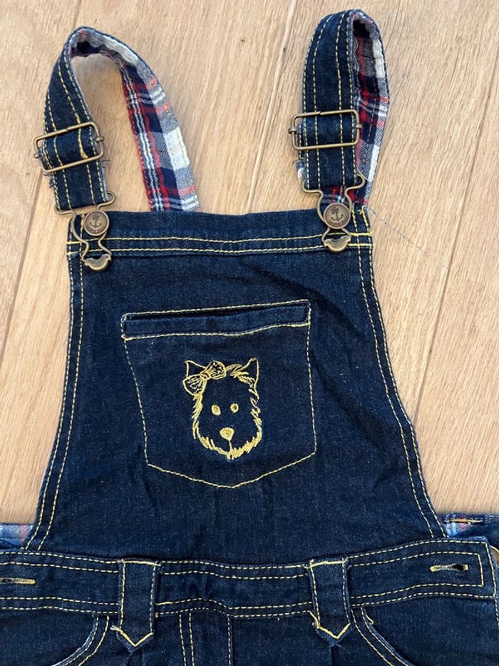 Robe salopette en jean sergent major 6 ans neuf sans étiquette - photo numéro 2