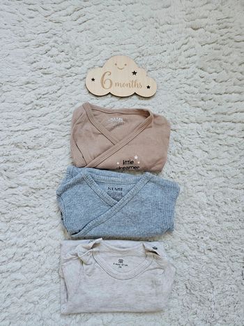 Lot 3 bodys manches longues