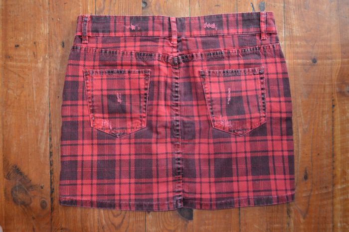 Jupe jean écossaise Spot Taille 36 - S - photo numéro 2