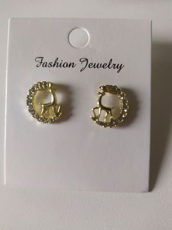 Boucle d'oreille cerf