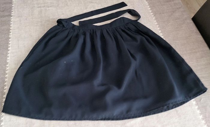 jupe fluide en voile bleu marine 10 ans