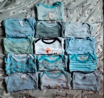 Lot bodies manches longues garçon 3 mois