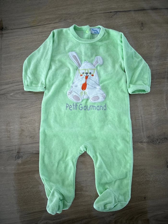 Pyjama lapin vert