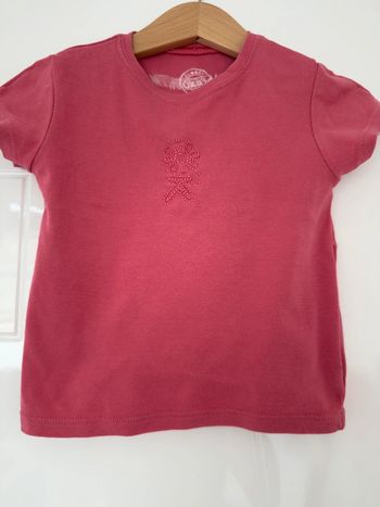 Tee-shirt Okaidi rose en 2ans