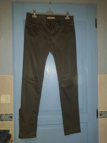 Pantalon effet brillant femme