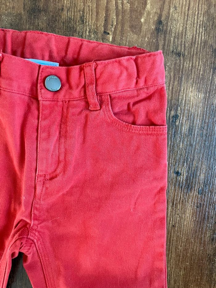 Pantalon rouge bleu style chino - photo numéro 2