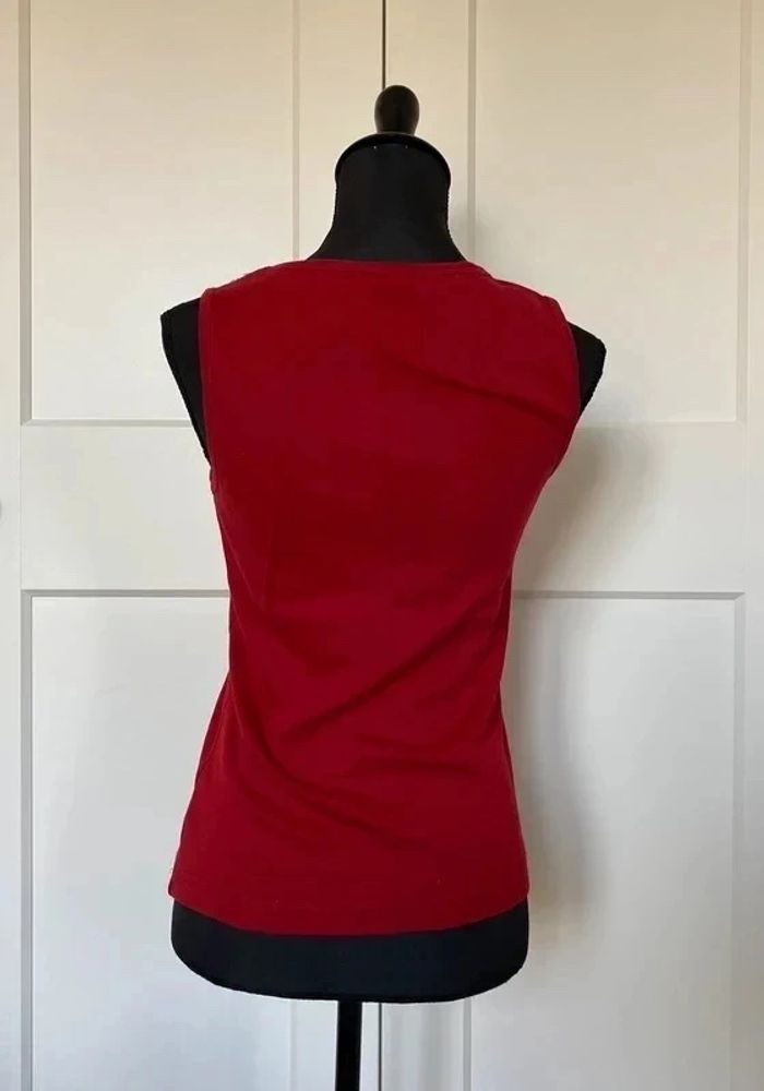 Ensemble blazer et top à strass rouge taille S / M - photo numéro 4