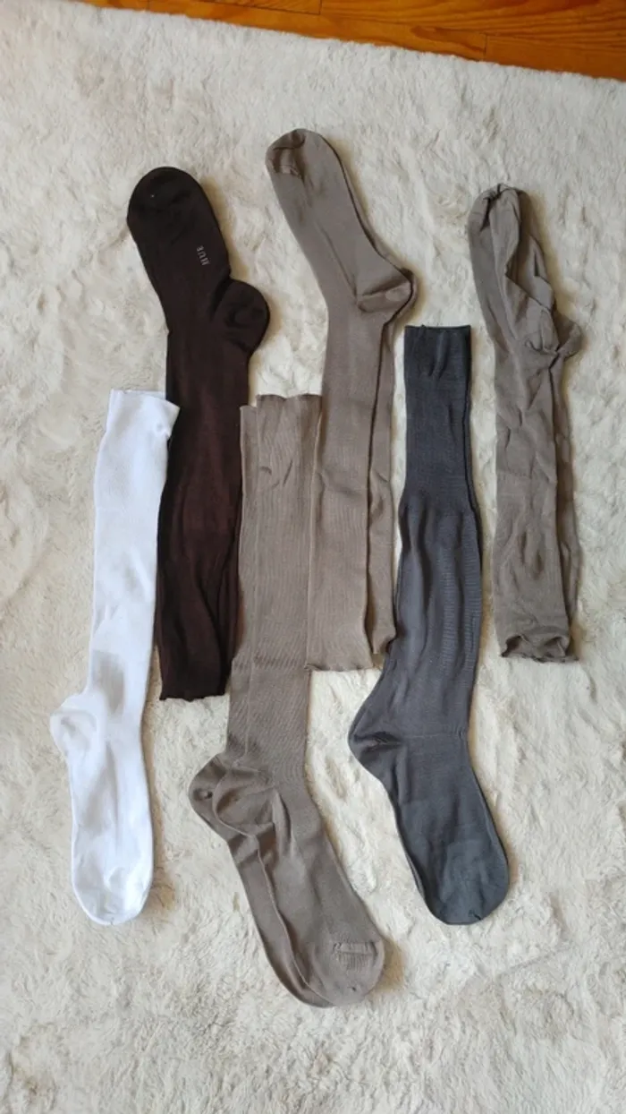 Lot de 6 chaussettes hautes en fil d'écosse
