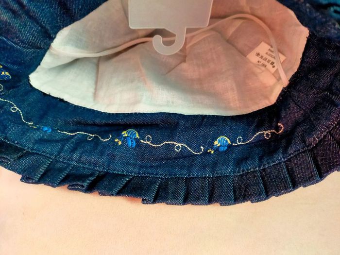 Bob bébé en jean brodé – 49 cm ou 51 cm – Neuf - photo numéro 9