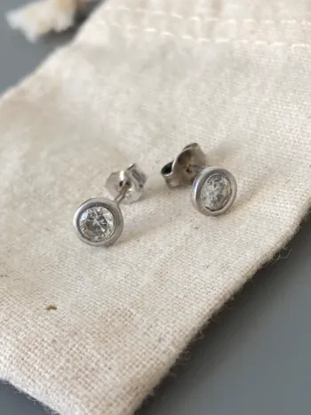 Paire boucle d’oreille argent