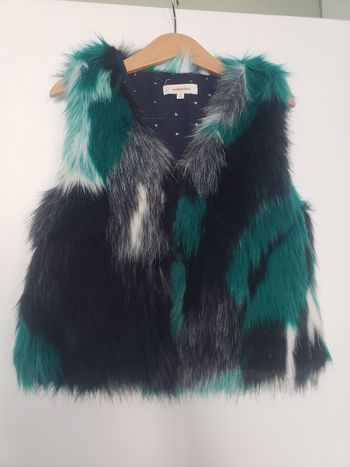 Gilet sans manches fourrure catimini 8 ans