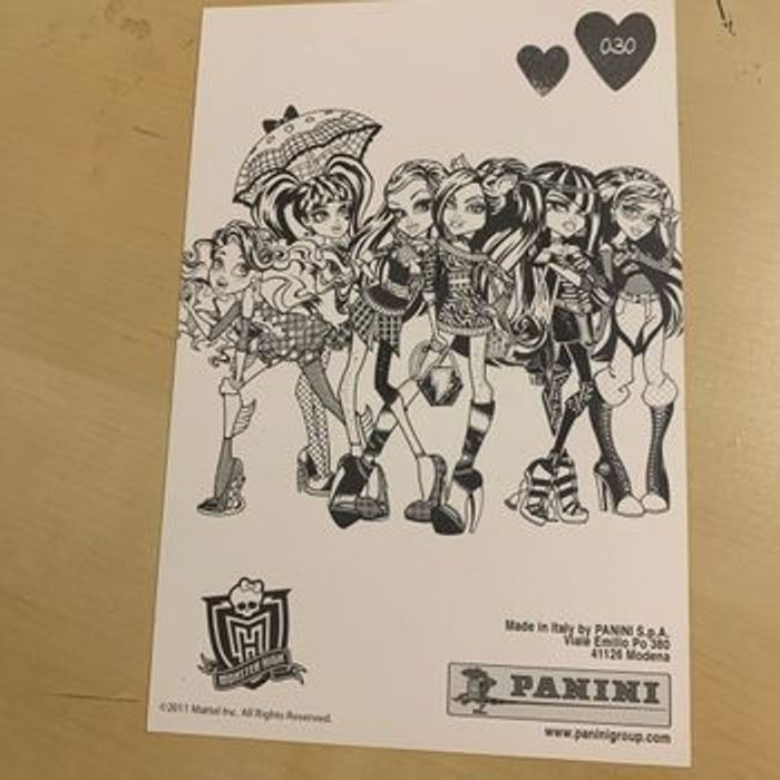 Lot de 65 images Monster High à collectionner Panini 2011 - photo numéro 5