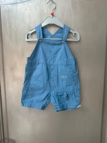 Salopette short Jacadi 12 mois bleu