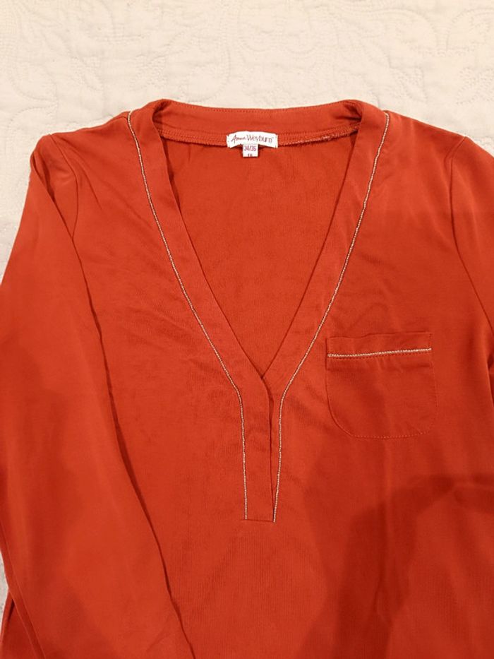 Tee-shirt manches longues col v
