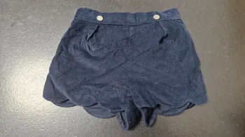 Magnifique short noir velour jacadi fille taille 24 mois