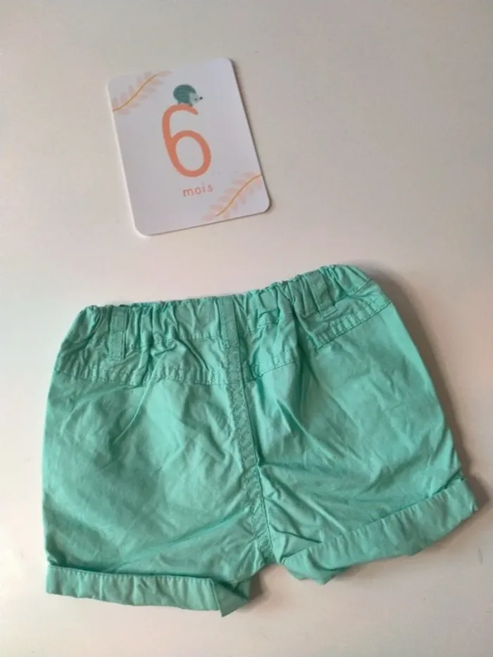 Lot de 2 shorts bébé Marque Mes Petits Cailloux - photo numéro 7