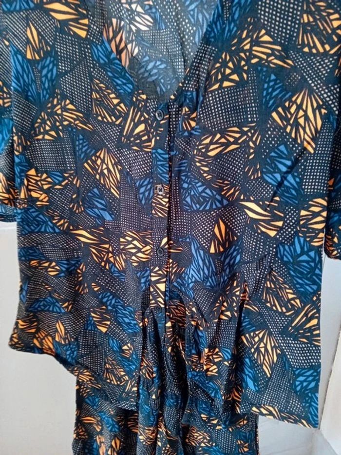 Robe à motifs géométrique - Mango - M/38 - photo numéro 2