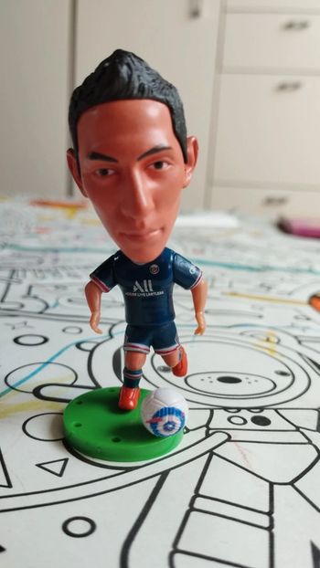 Petite figurine foot neuve Angel Di Maria PSG Paris Saint-Germain