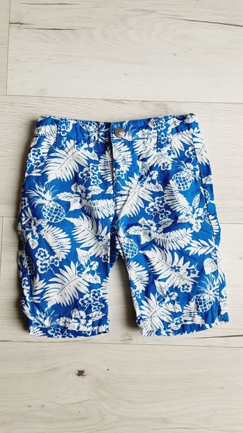 Vêtement garçon short bermuda bleu Orchestra 4 ans