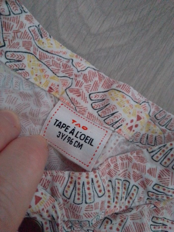 Combinaison en coton fille fleurs bohème - photo numéro 2