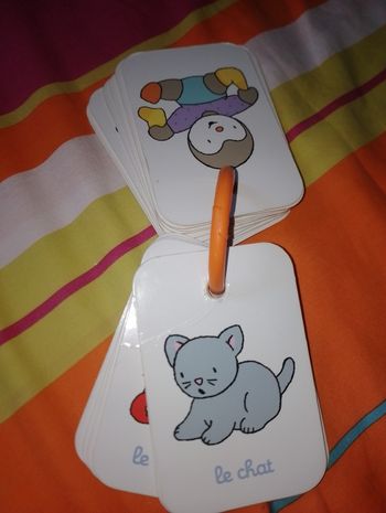 Carte d'apprentissage sur anneau T'choupi