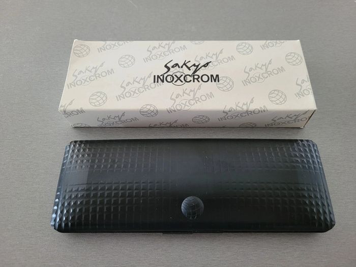 Vintage coffret neuf stylo plume et bille inoxcrom sakyo - photo numéro 2