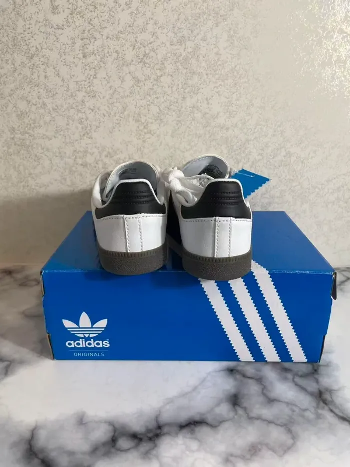 adidas Originals Samba OG 'Blanc/Gris Foncé' Taille 40 - photo numéro 4