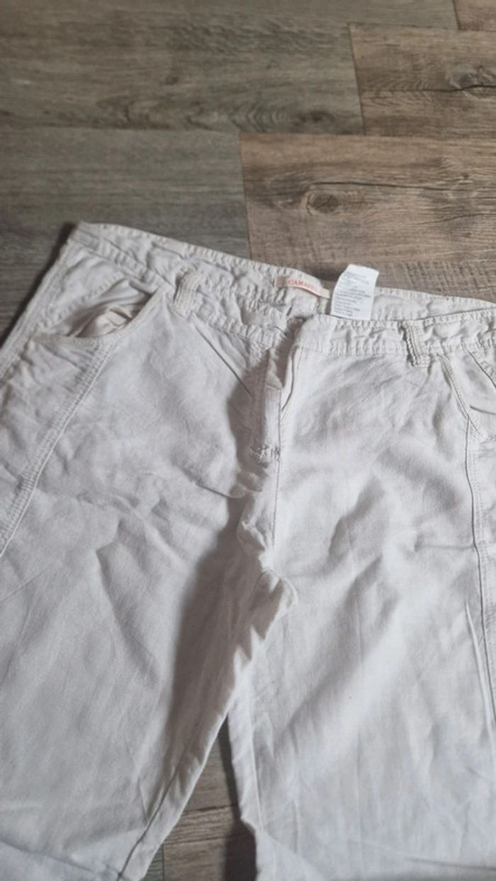 Pantalon en toile taille 40 camaïeu - photo numéro 2