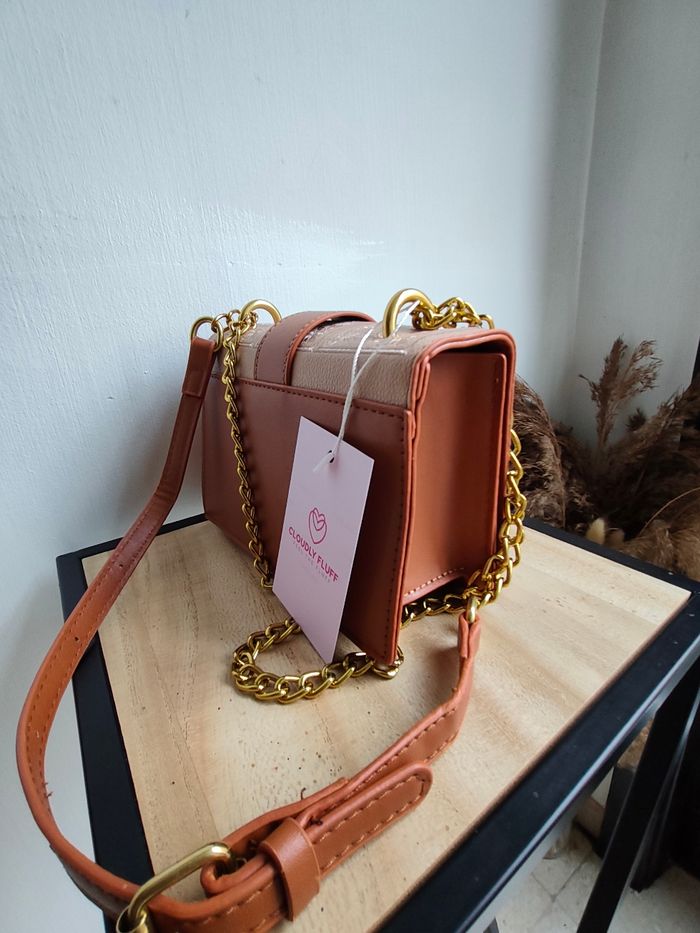 Sac Bandoulière brodé cognac - photo numéro 4
