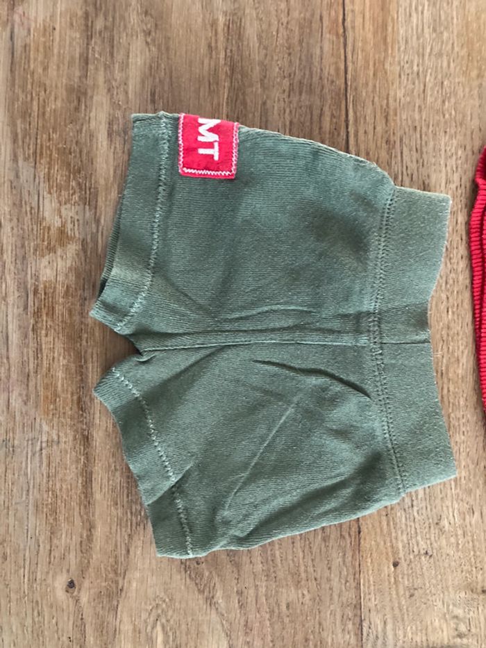 Short kaki et débardeur rouge 6 mois - photo numéro 4