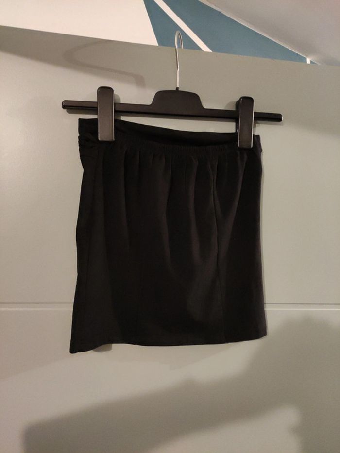 Top bustier effet daim noir cow-bow - photo numéro 3