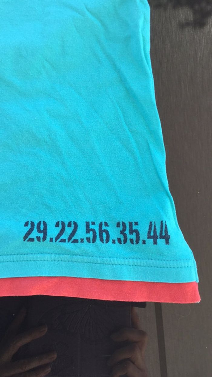 Tee-shirts vert-bleu 10ans A l Aise Breizh - photo numéro 2