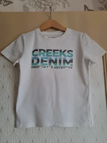T-shirt garçon 6 ans creeks dessin craquelé prix mini
