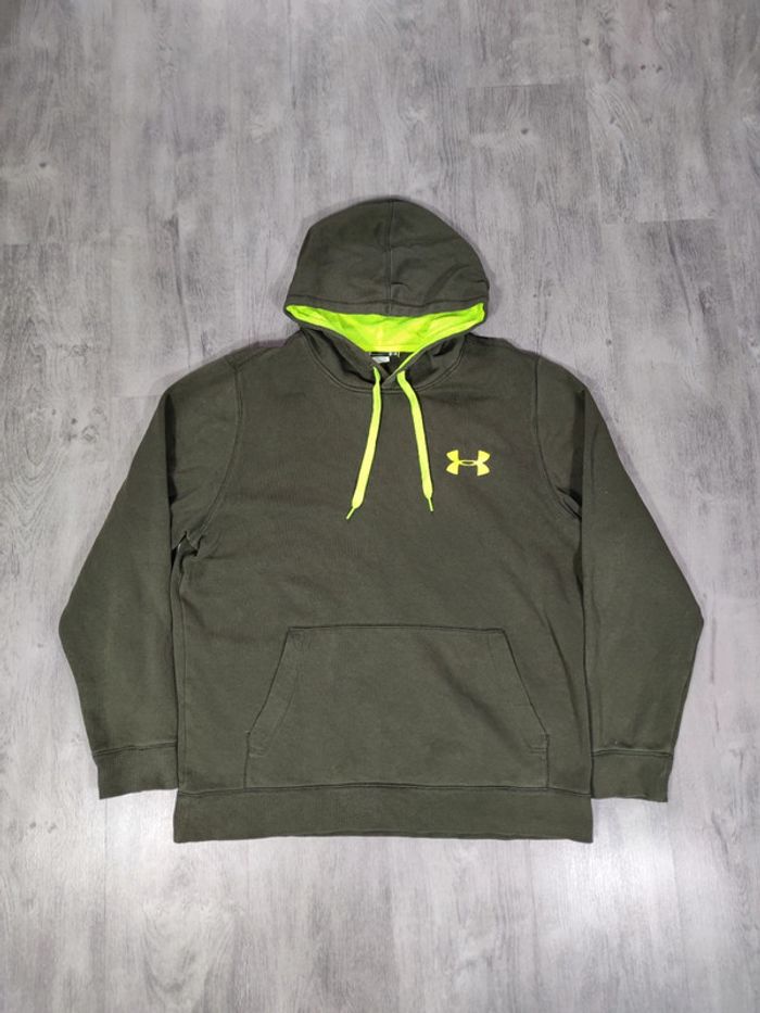 Sweat à Capuche Under Armour Kaki Taille L Homme