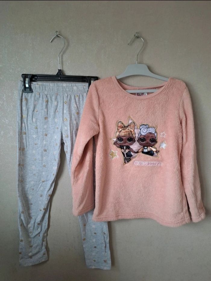 Joli pyjama fille 2 pièces en coton et pilou pilou taille 8 ans Lol surprise