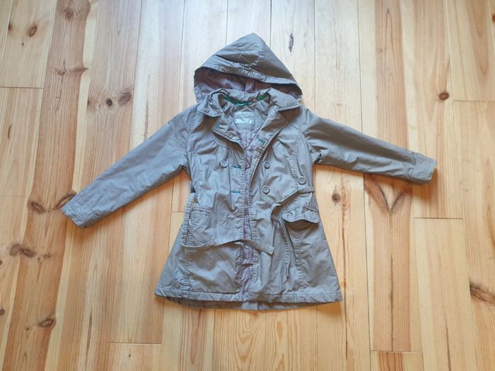 Trench déperlant gris fille 10 ans