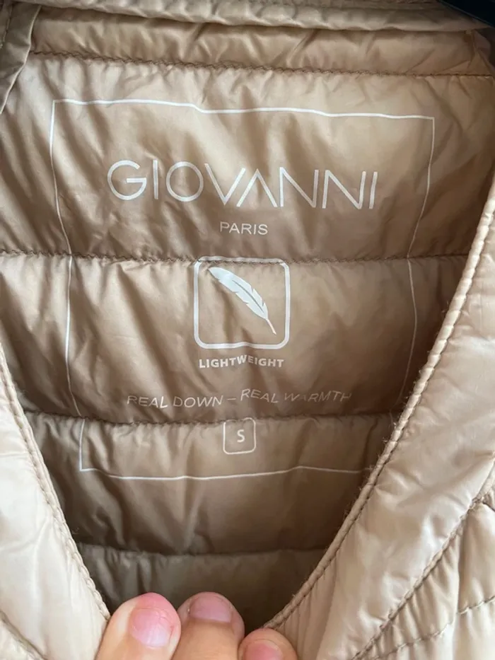 Doudoune fine beige Light Weight T S - photo numéro 4