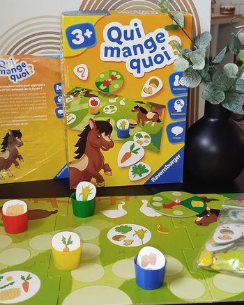 🟢 Ravensburger Jeu de société Qui mange quoi